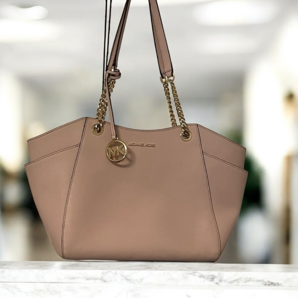 Michael Kors blush pink Leather Tote